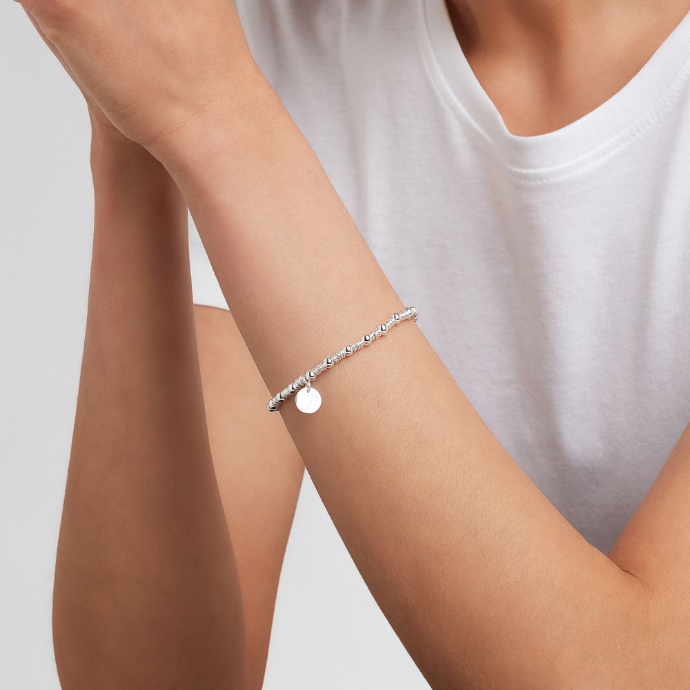 Elastische Armbänder - Silber