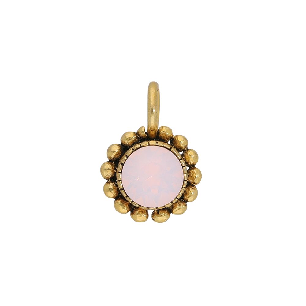 Faceted crystal - Kettenanhänger - Rosa
