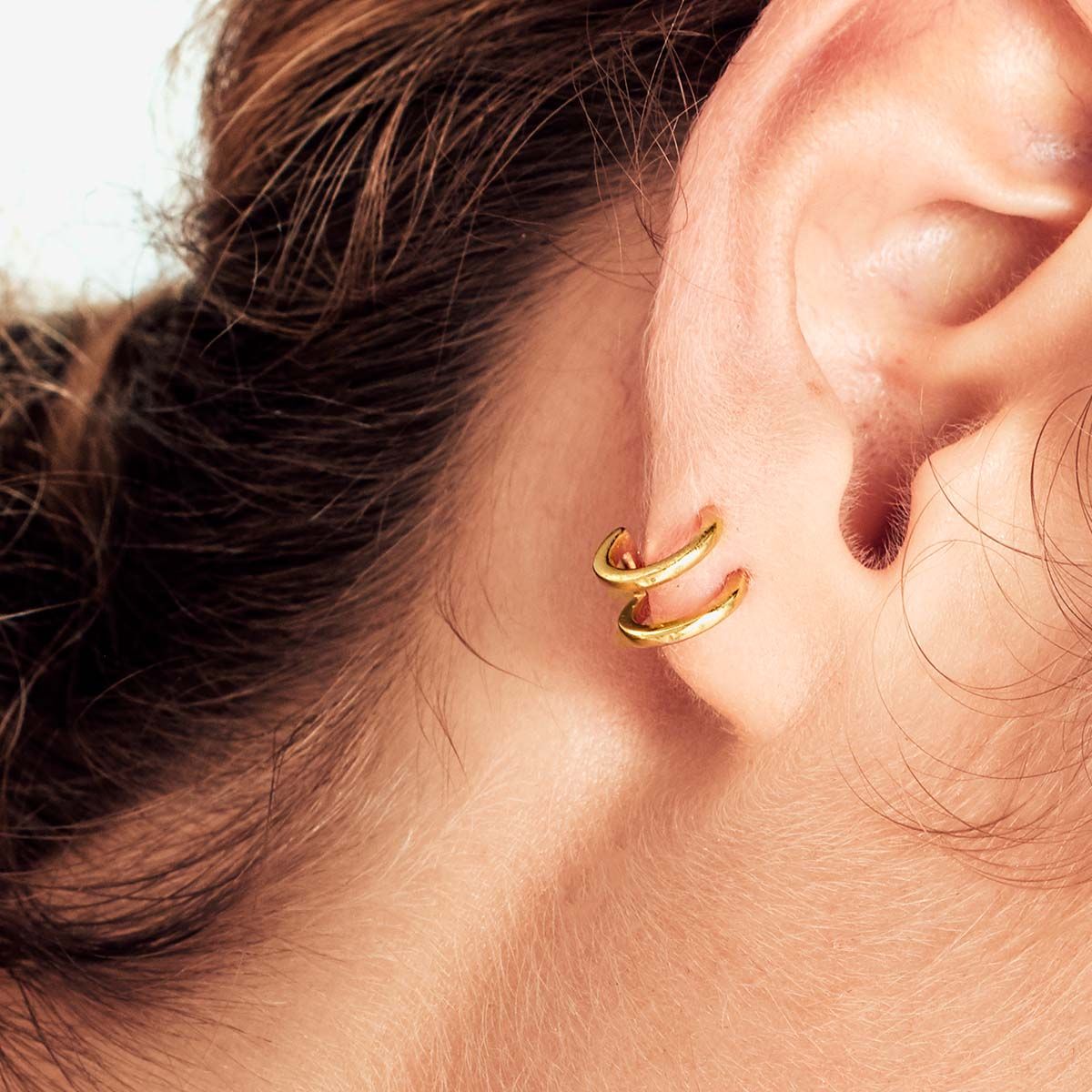 Lily - Creolen - 18k vergoldet