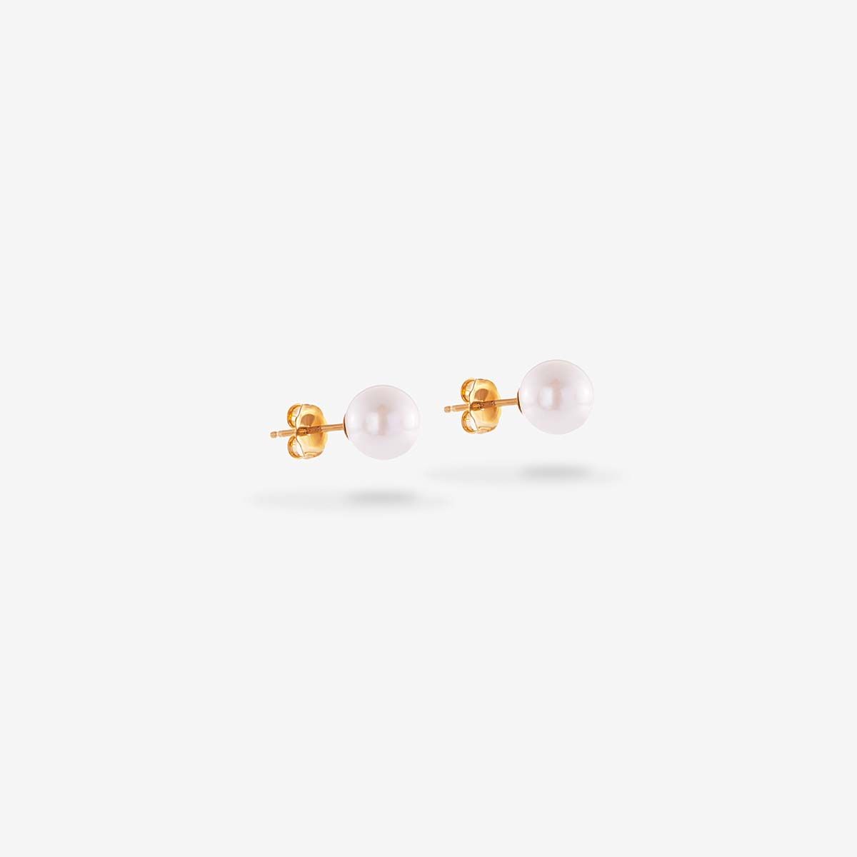 Lucia - Perlenohrringe - Gold