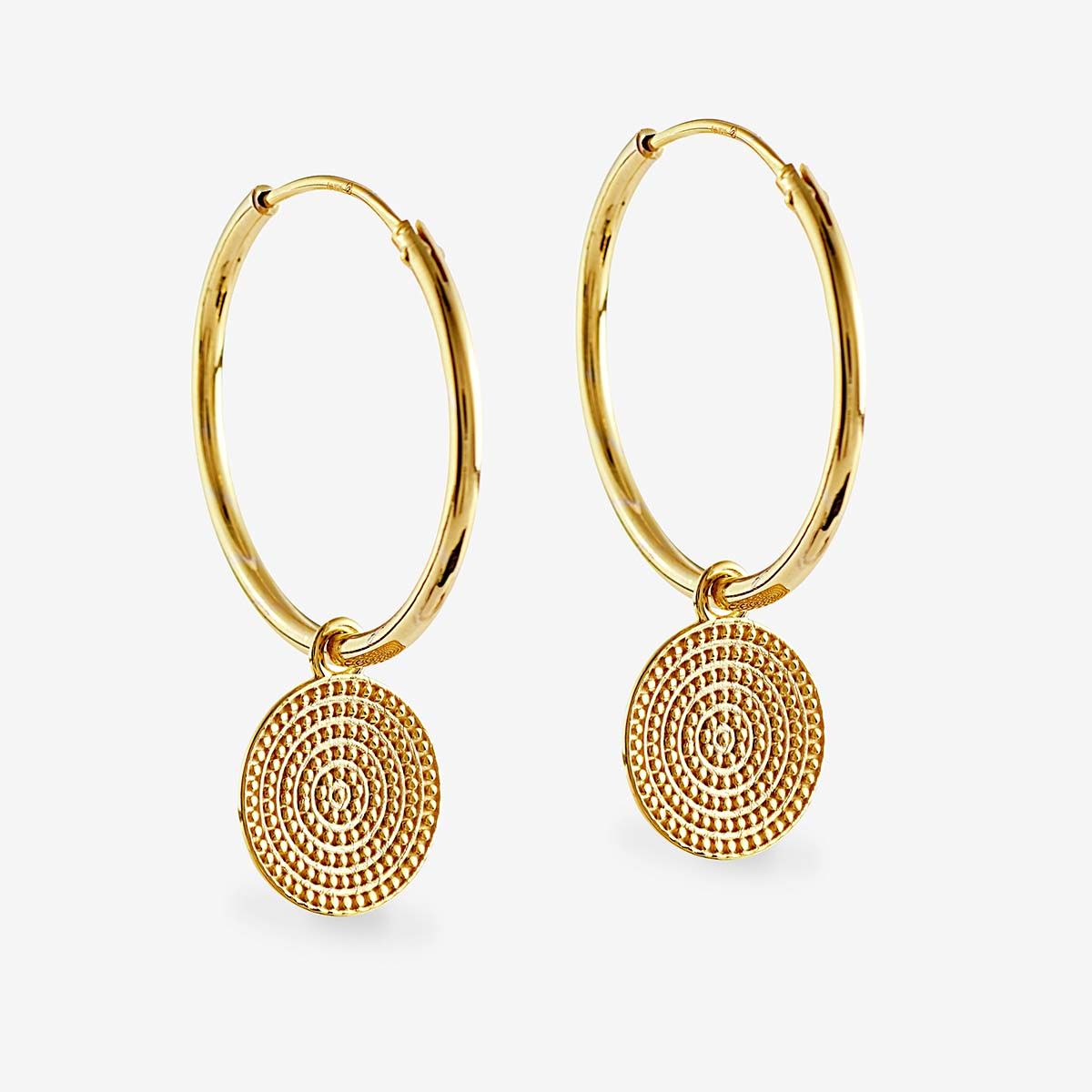 Coin earrings - Creolen - Gold