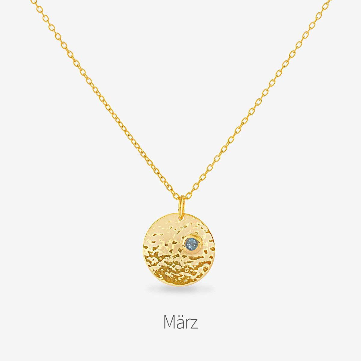 Birthstone March - Halsketten - Gold