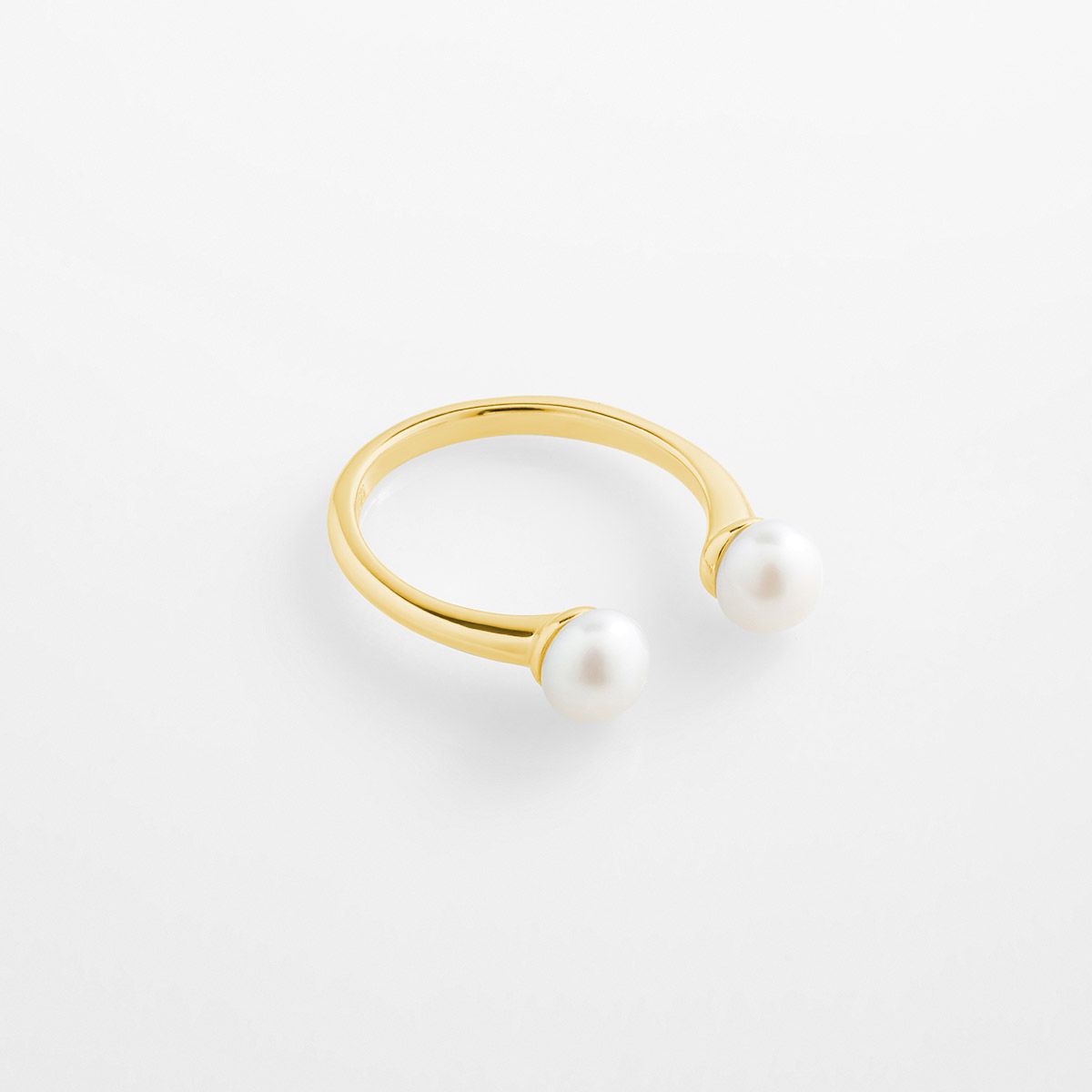 Alva - Perlenring - Gold