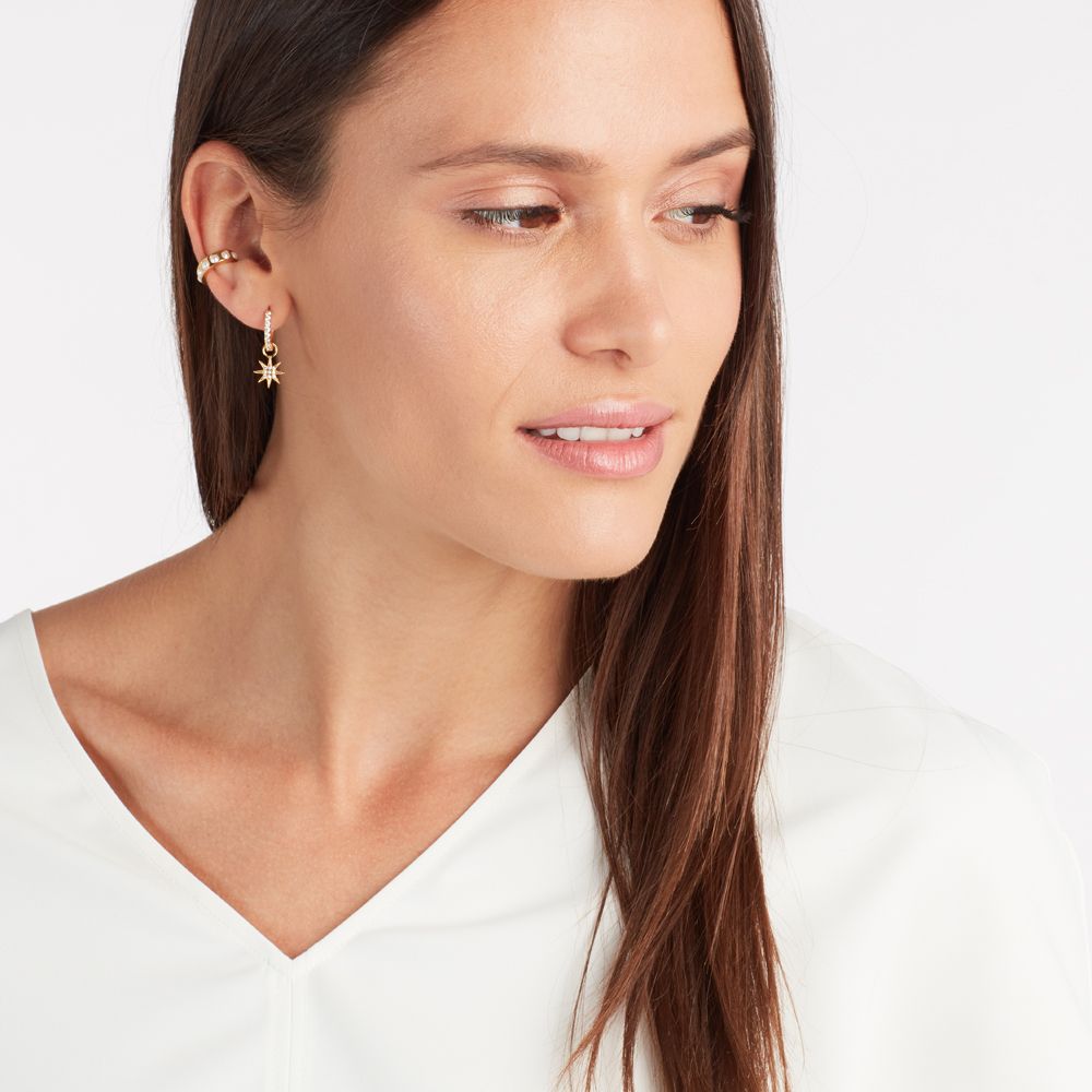 Pearl eacuff - Earcuffs - 18k vergoldet