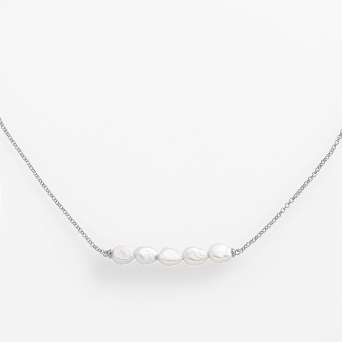 Emilia - PerlenKetten - Silber