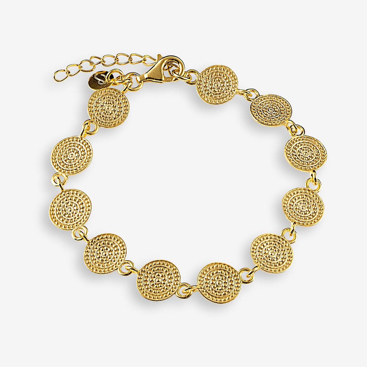 Structured bracelet - Armband - Gold