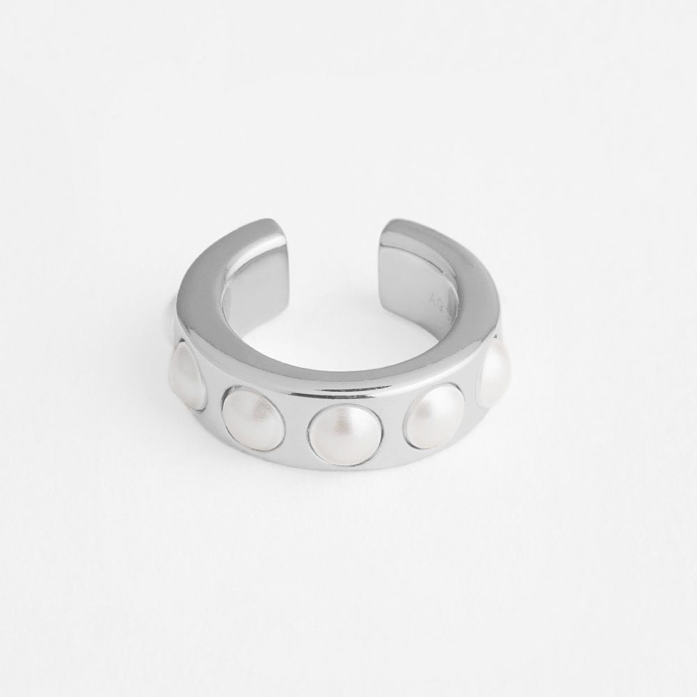 Pearl Earcuff - Earcuffs - Silber