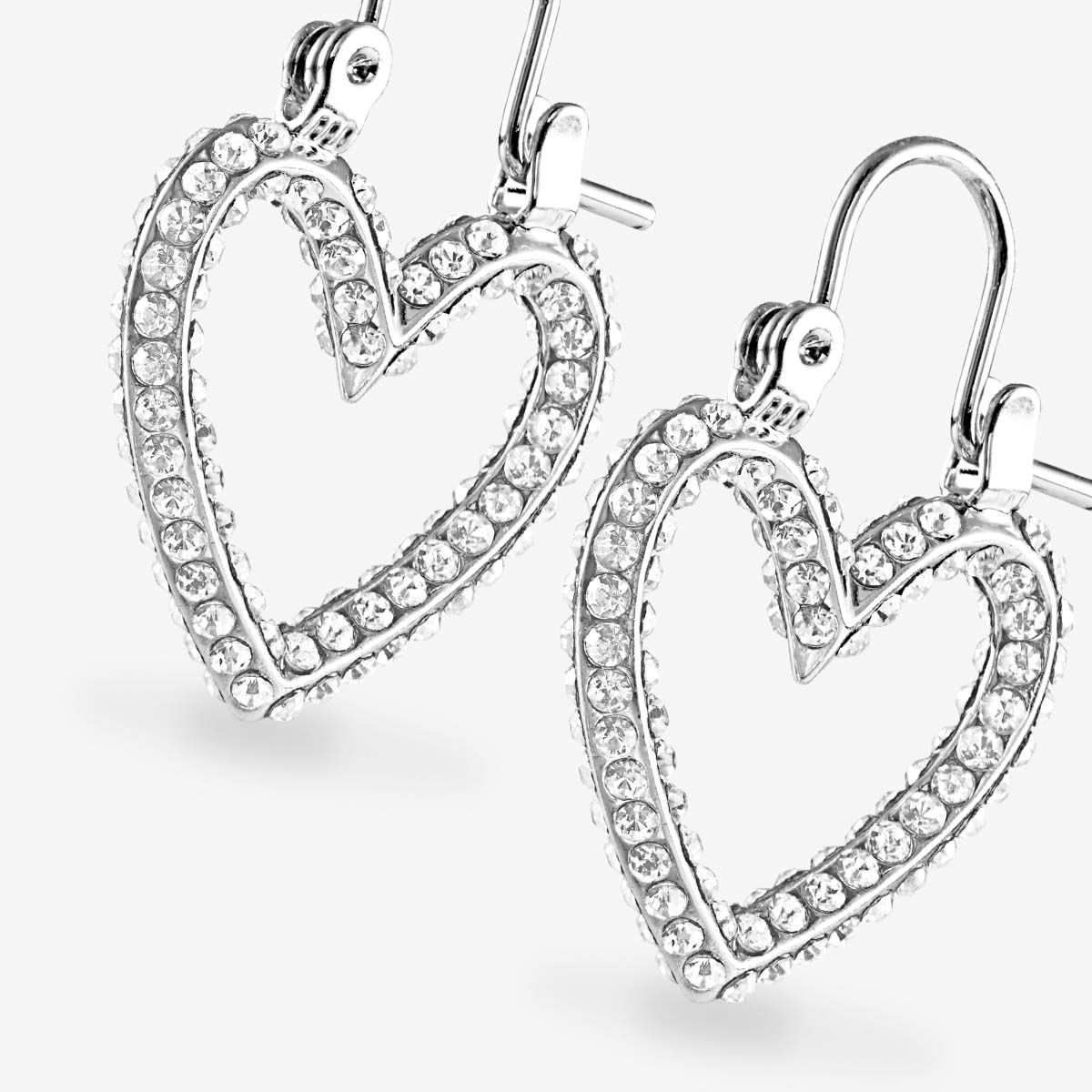 The Pave Mini Heartbreaker Hoops - Ohrhänger - Silber