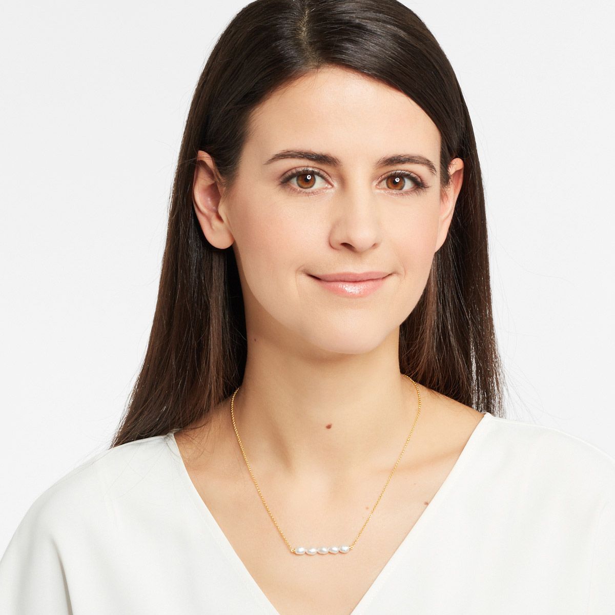 Emilia - PerlenKetten - Silber