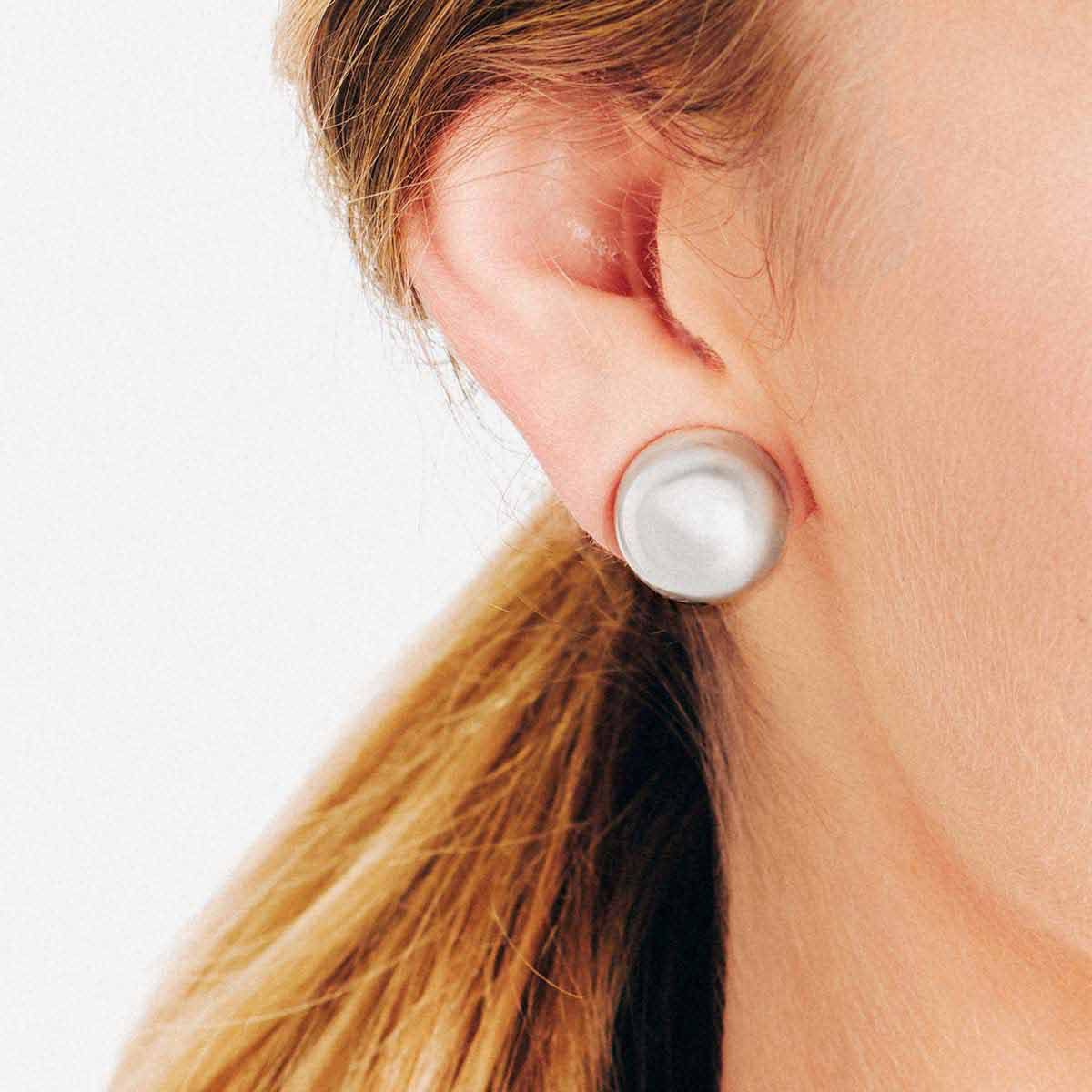 Medium Clip - Ohrclips - Silber