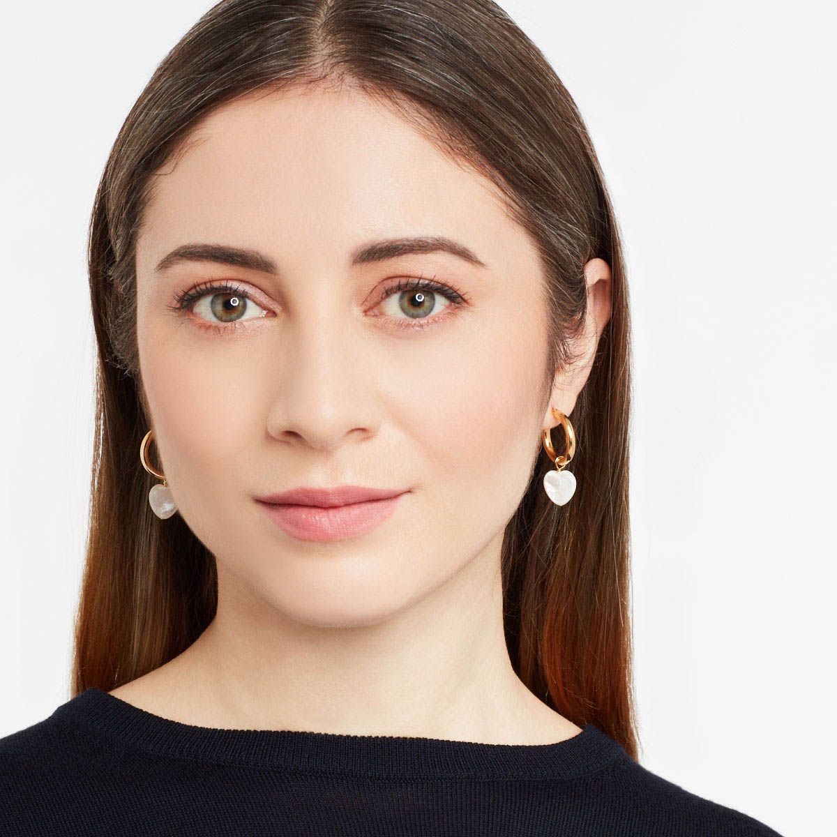 Heart Hoops - Creolen - Silber