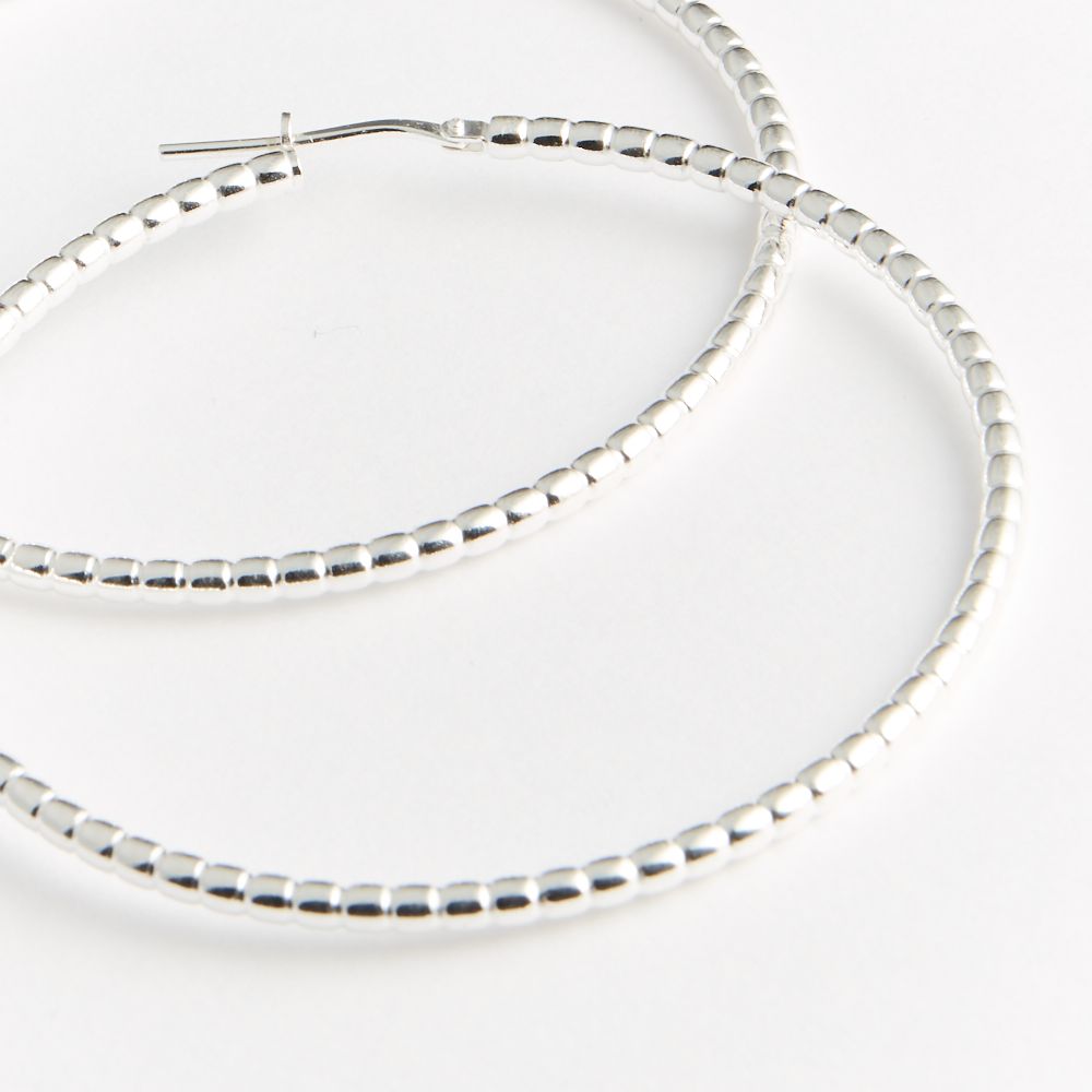 Structured shiny - Creolen - Silber