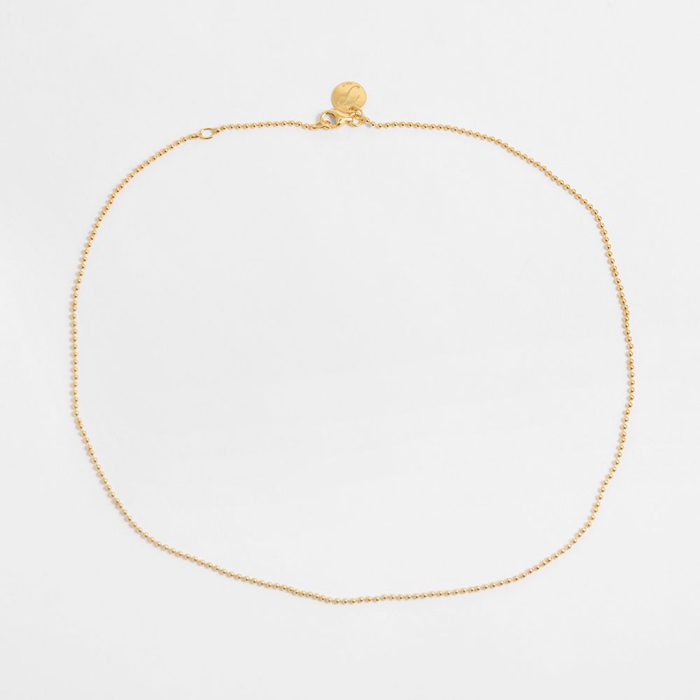 Ball chain - Halsketten - Gold
