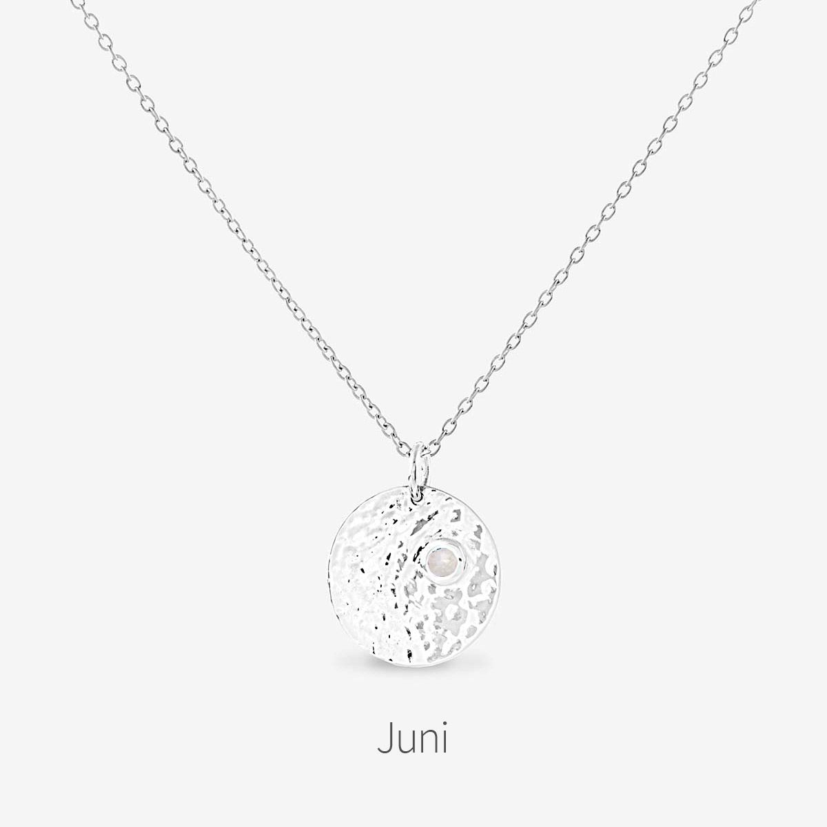Birthstone June - Halsketten - Silber