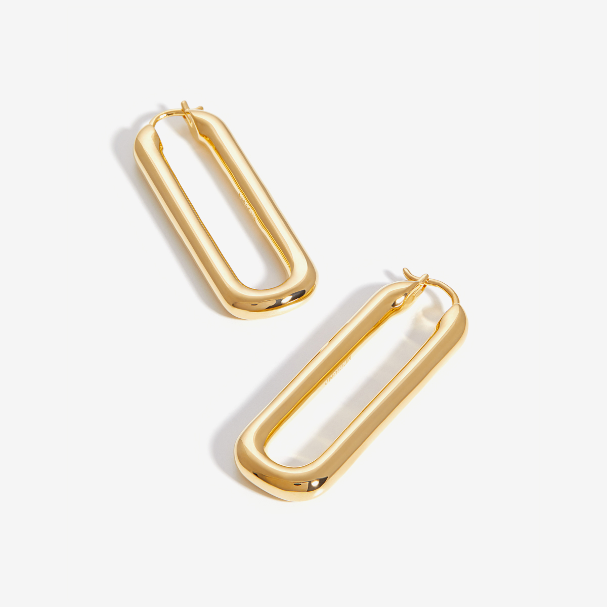 Gold Ovate Hoops – Creolen – 18k vergoldet