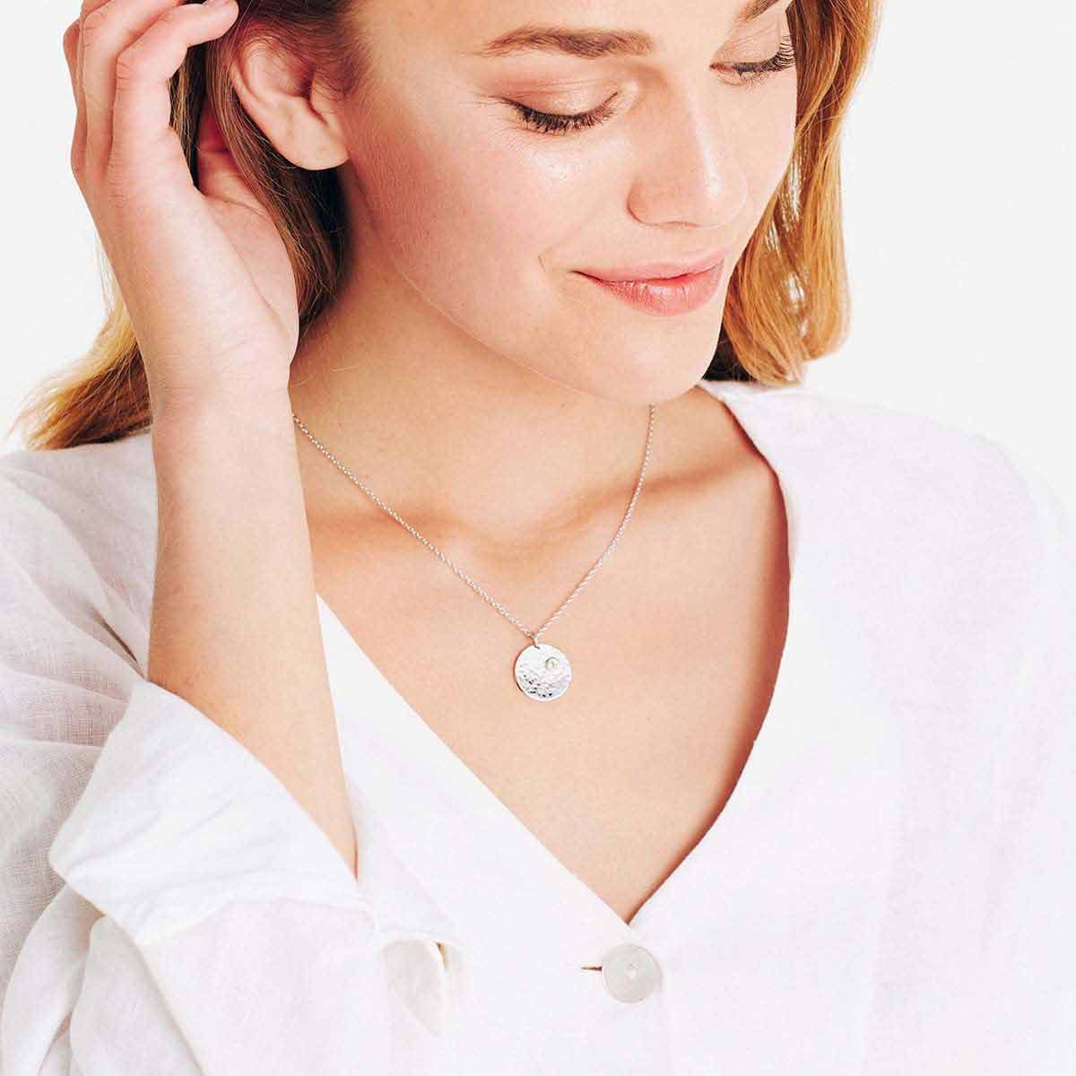 Birthstone August - Halsketten - Gold
