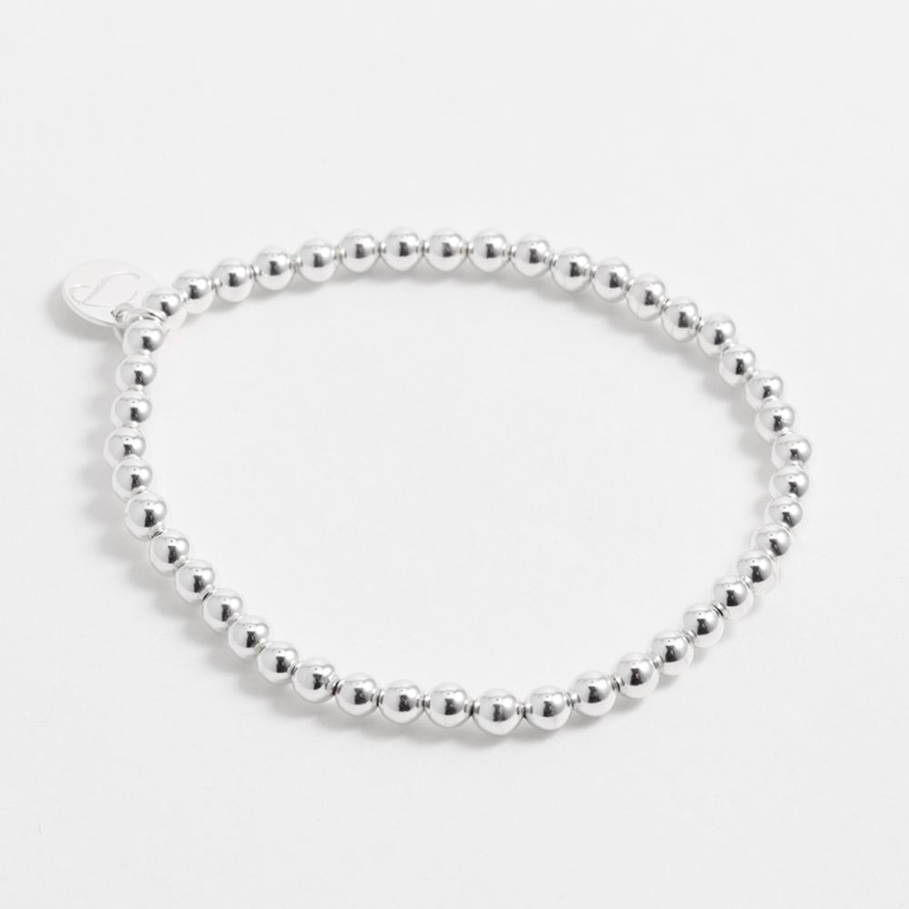 Beaded silver balls - Armband - Silber