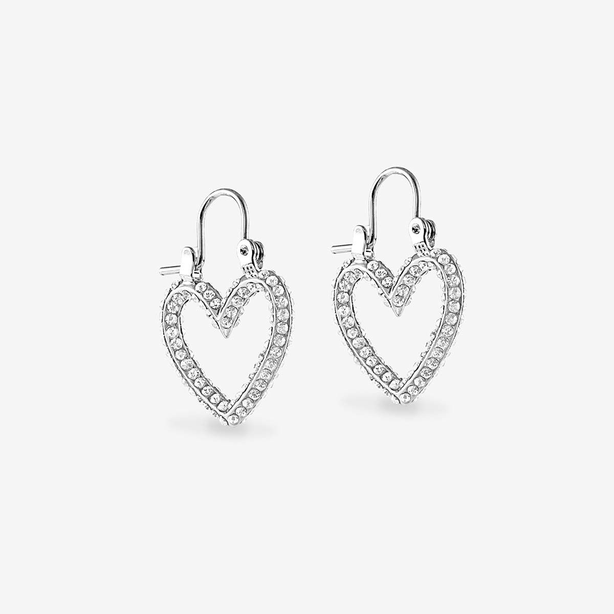 The Pave Mini Heartbreaker Hoops - Ohrhänger - Silber