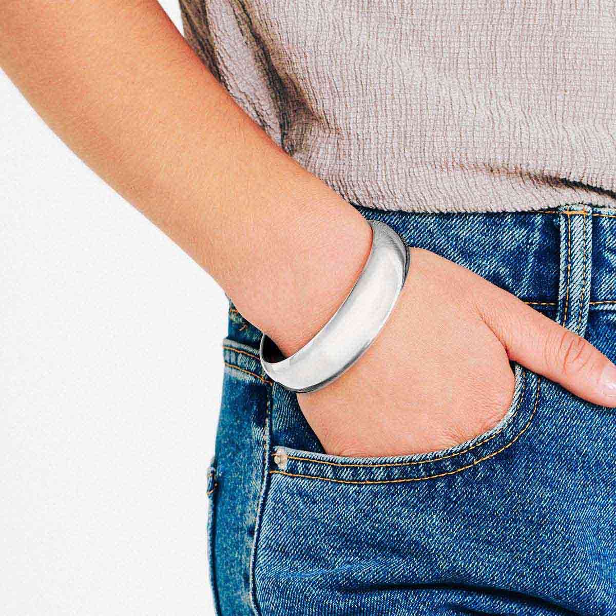 Bold Statement - Armreifen - Silber