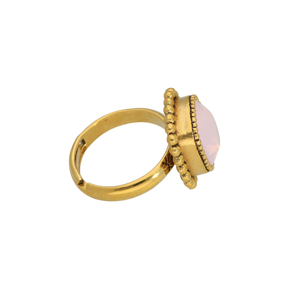 Faceted crystal - Ringe - Rosa