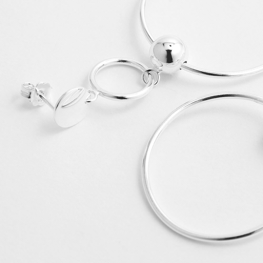 Link chain - Ohrhänger - Silber