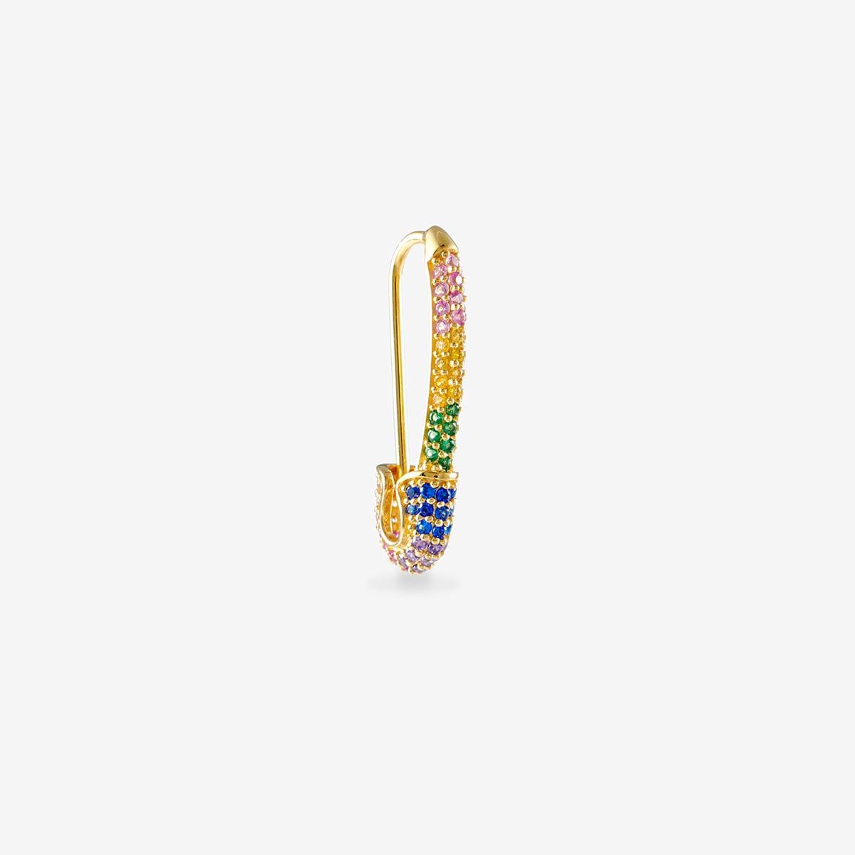 Better Safe than Sorry Rainbow Piercing Gold - Single-Ohrringe - Gold
