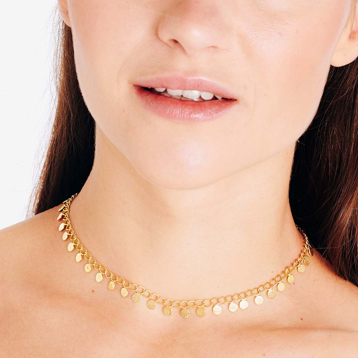 Coin necklace - Halsketten - 18k vergoldet