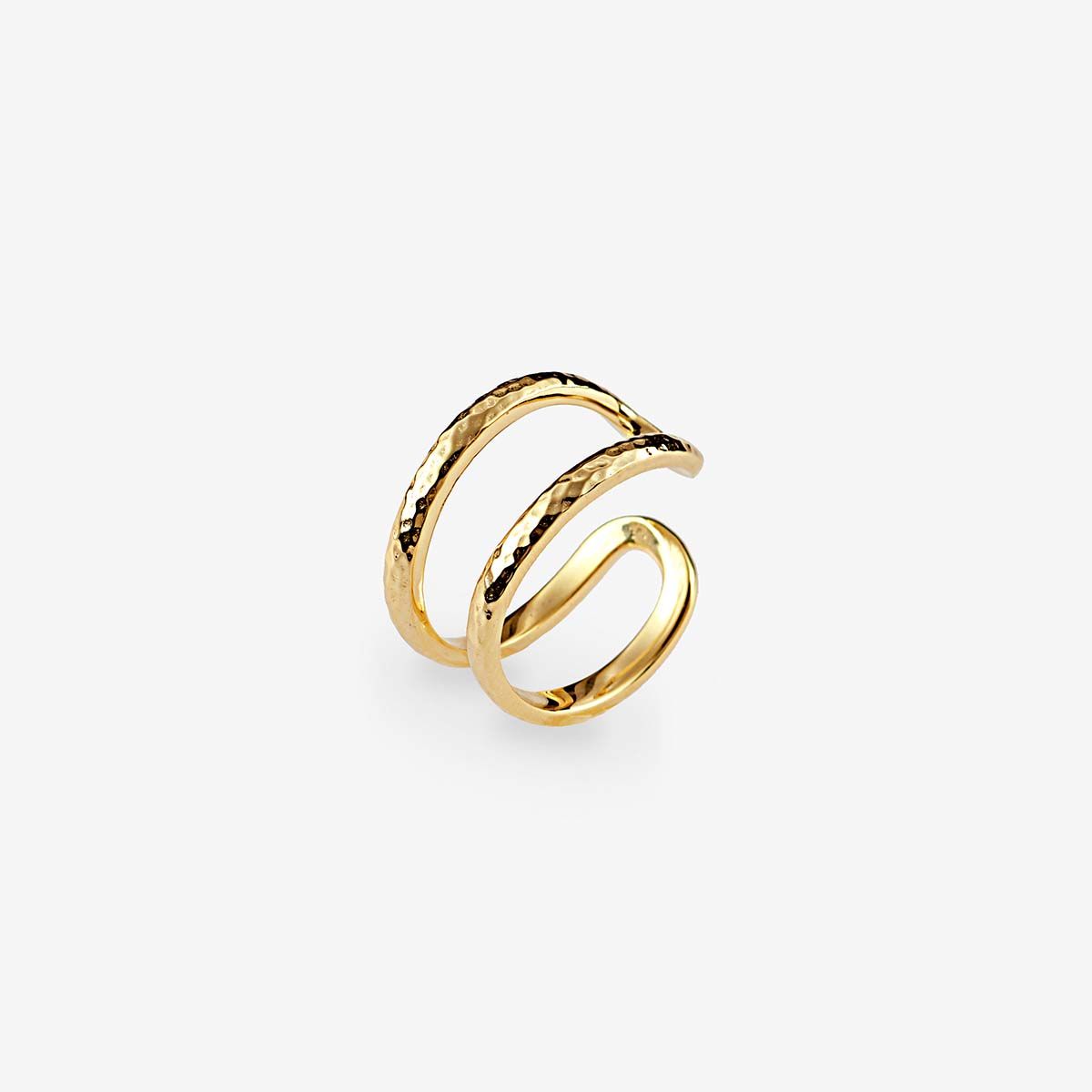 Double ring - Ringe - 18k vergoldet