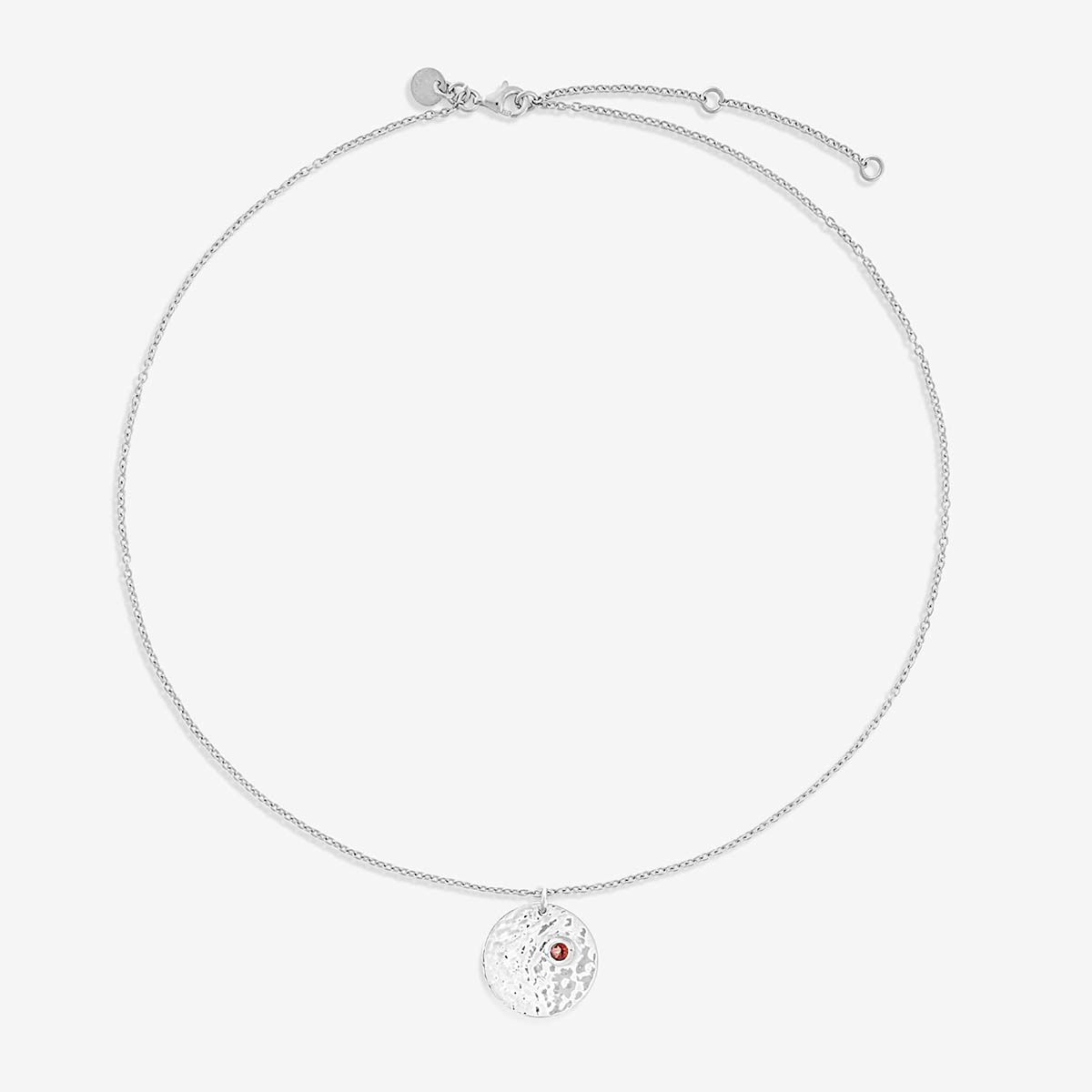 Birthstone January - Halsketten - Silber