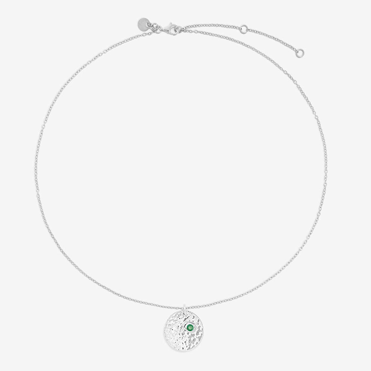 Birthstone May - Halsketten - Silber