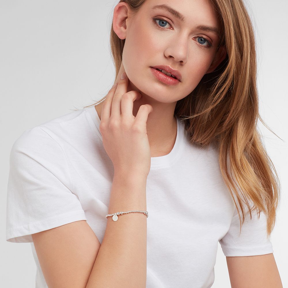 Elastische Armbänder - Silber