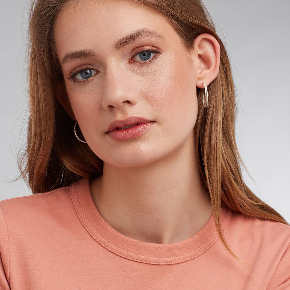 Structured layering - Creolen - Silber