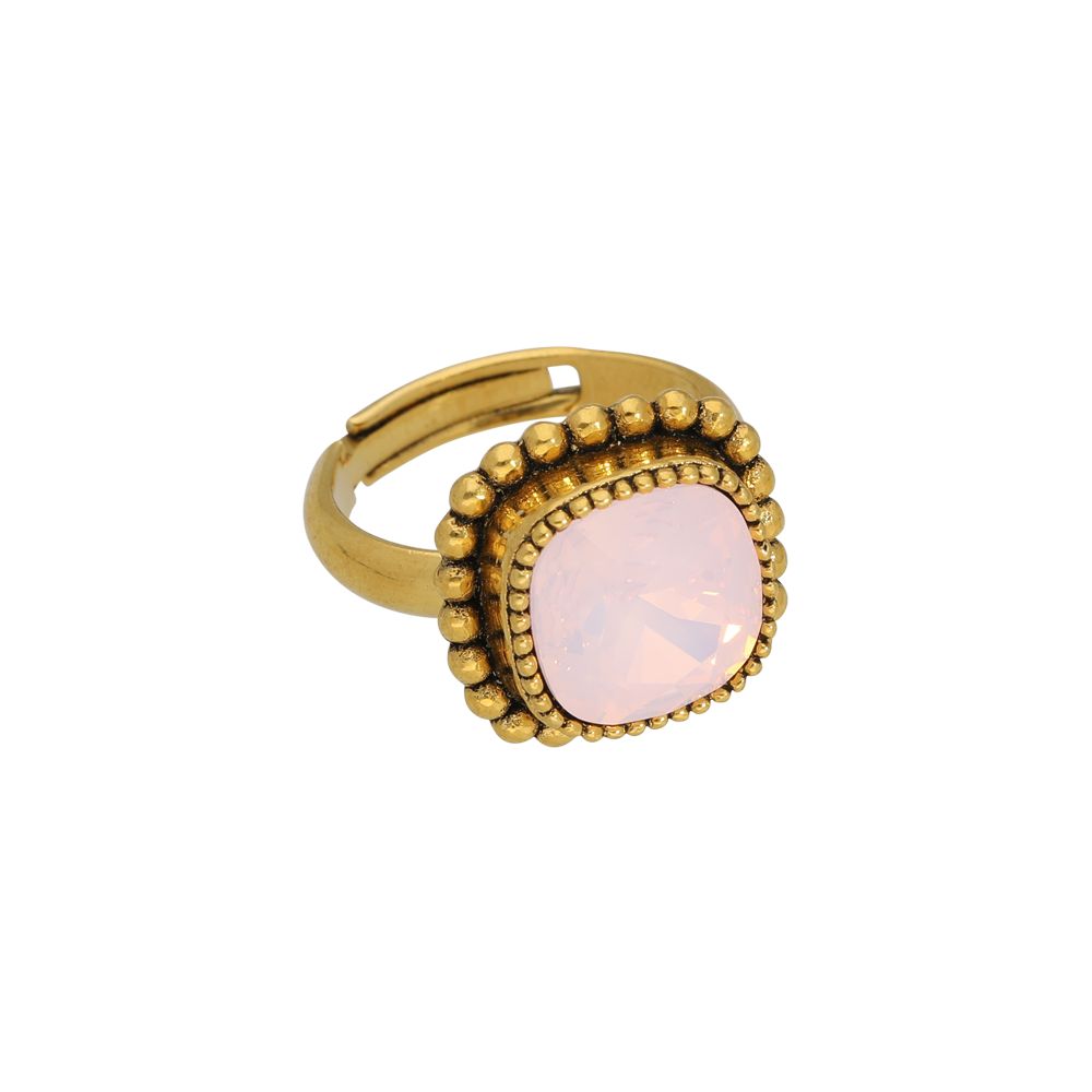 Faceted crystal - Ringe - Rosa