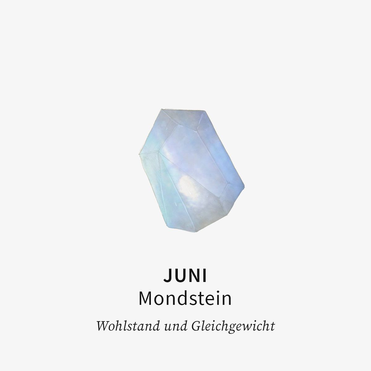 Birthstone June - Halsketten - Gold