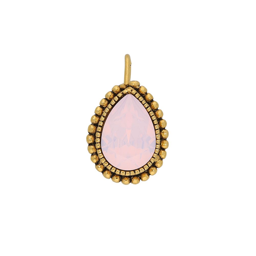 Faceted crystal - Kettenanhänger - Rosa