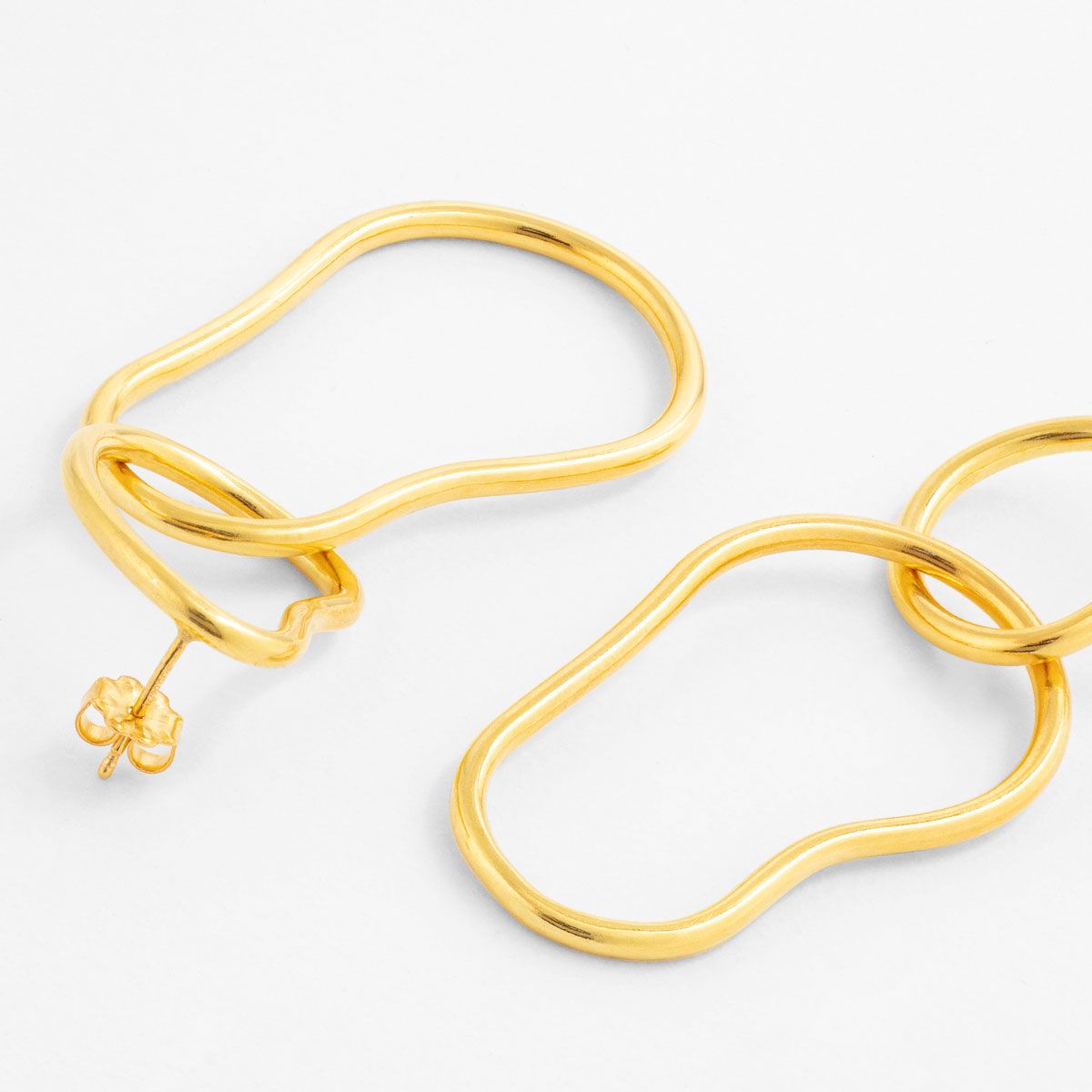 Freeform - Ohrhänger - Gold