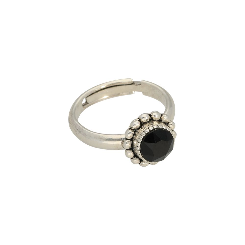 Faceted crystal - Ringe - Schwarz