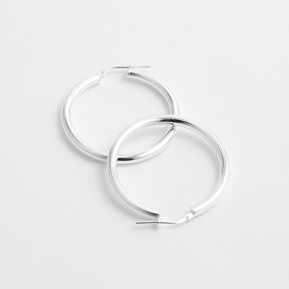 Polished shiny - Creolen - Silber