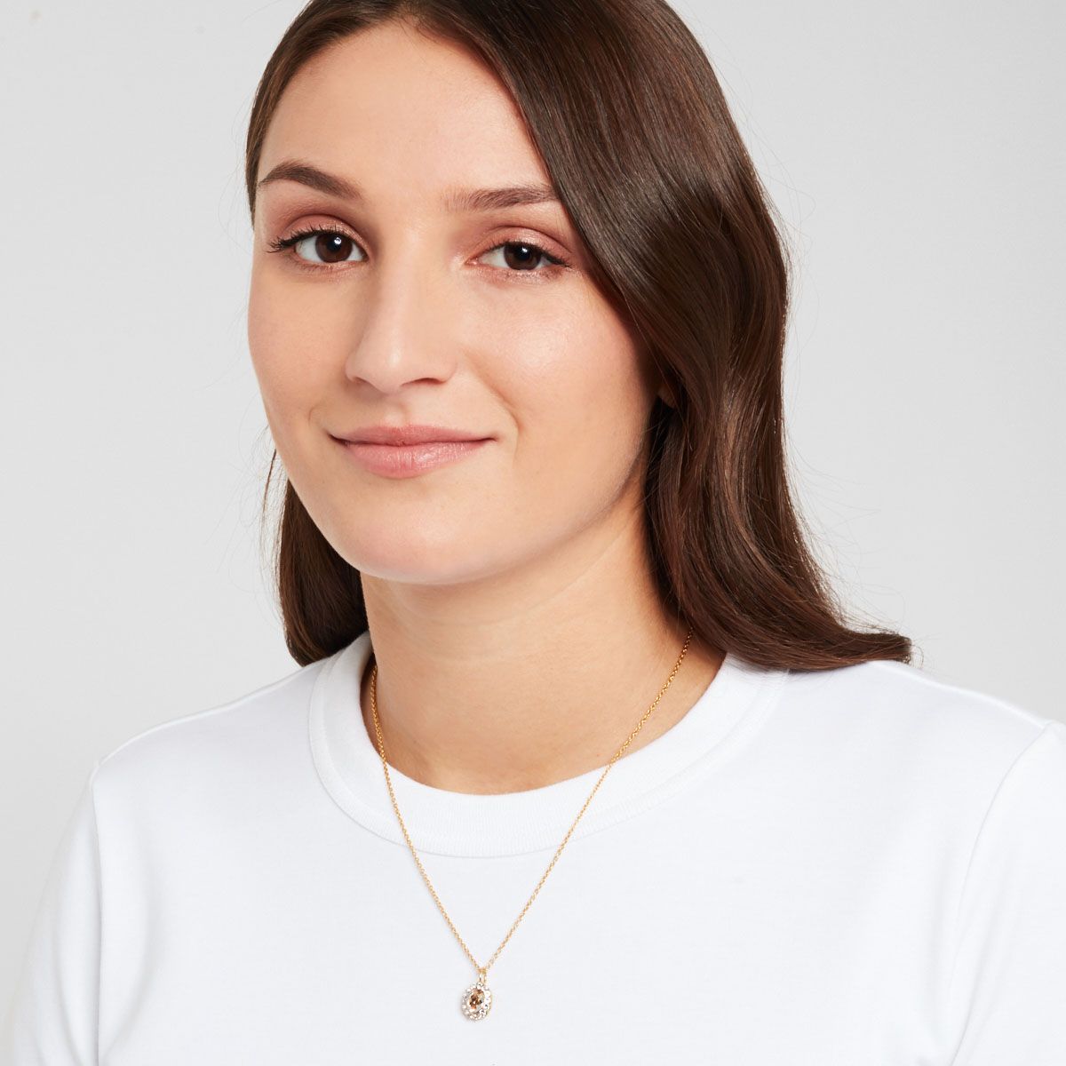 Julia - Kettenanhänger - Champagner