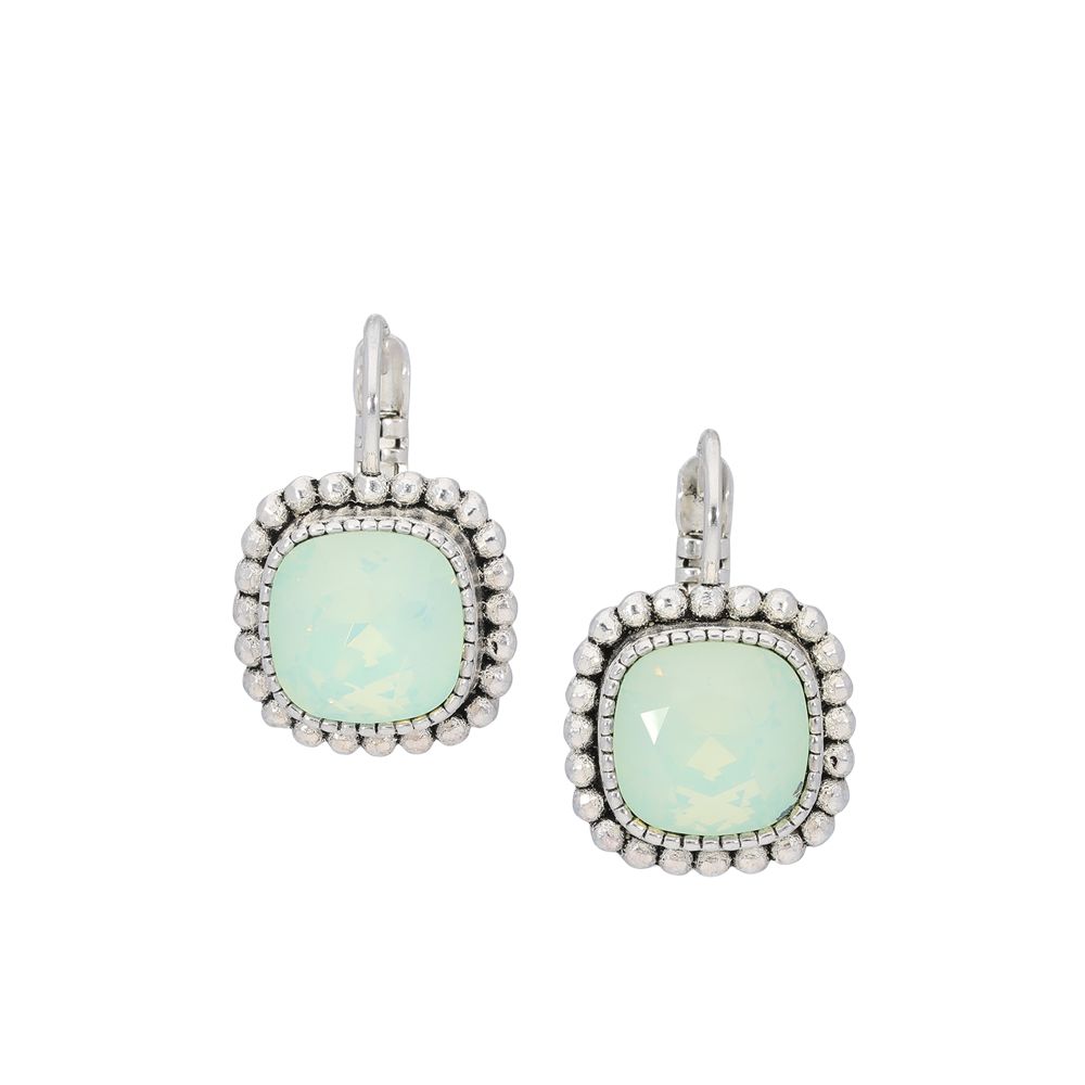 Faceted crystal - Ohrhänger - Mint