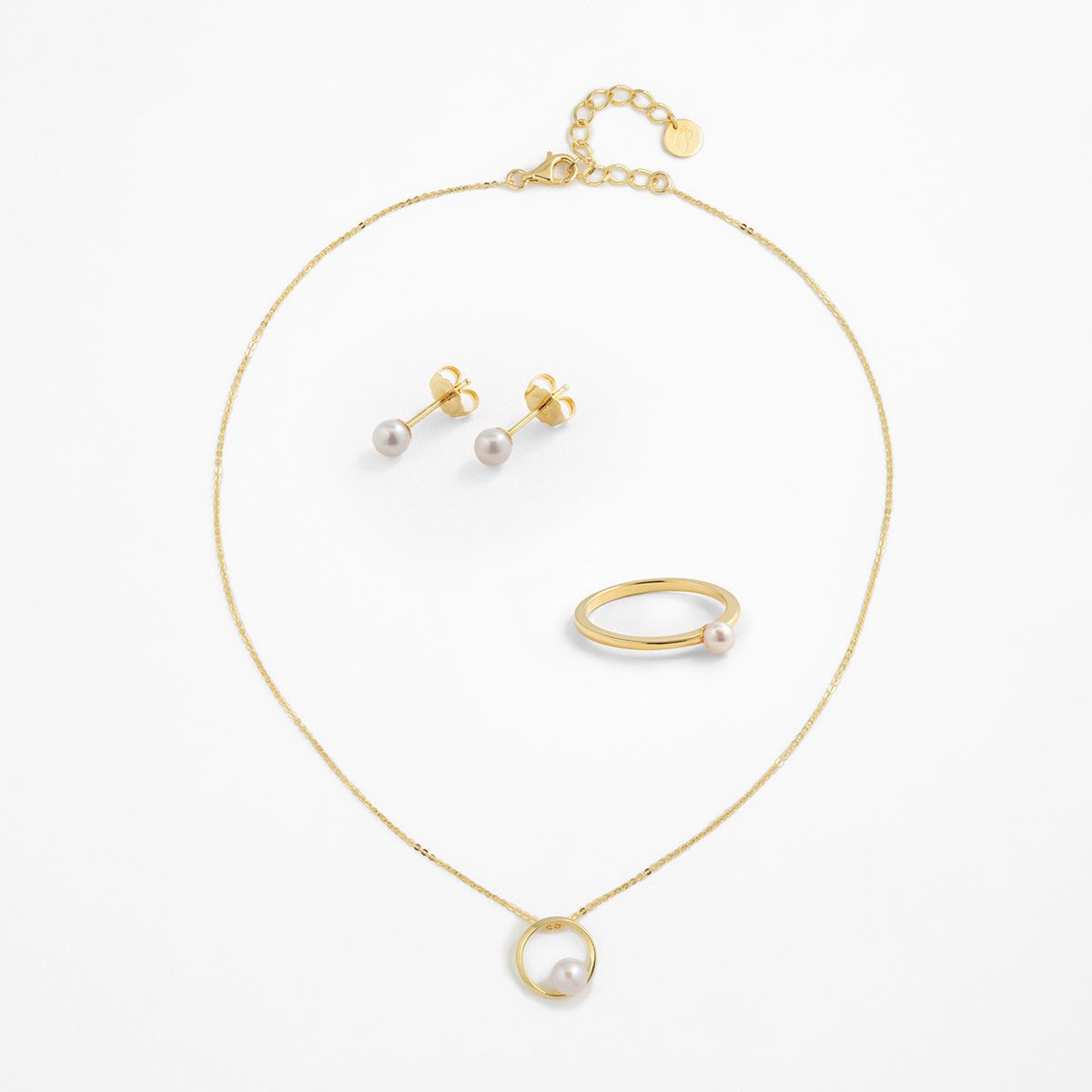 Goldene Perlen (3er Set)