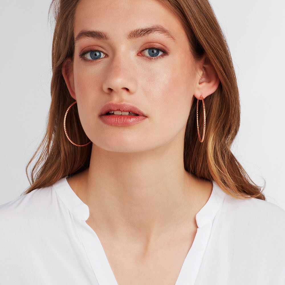 Structured shiny - Creolen - Roségold