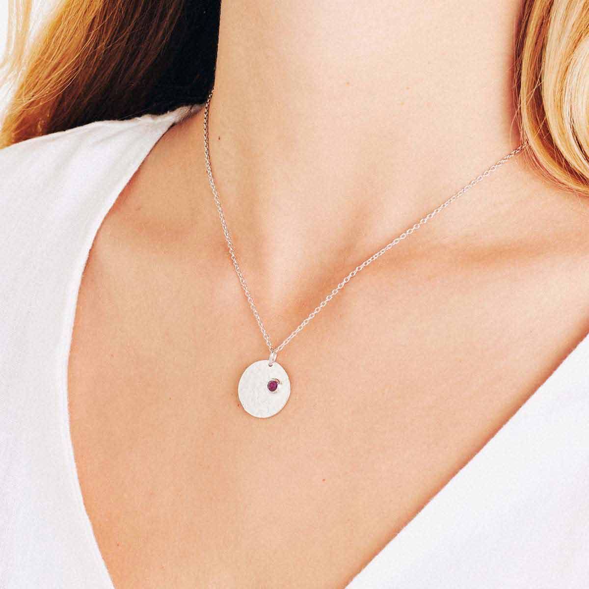 Birthstone July - Halsketten - Gold