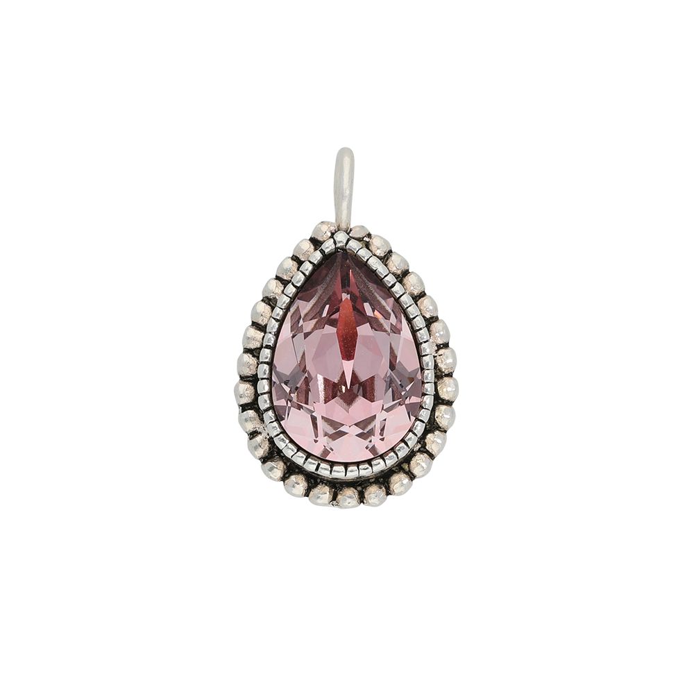 Faceted crystal - Kettenanhänger - Lila