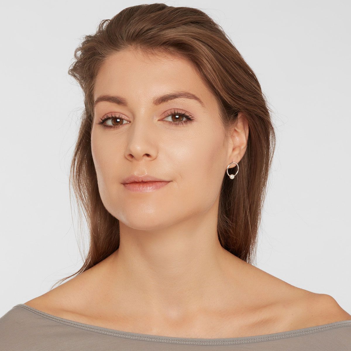 Belinda - Perlenohrringe - Silber