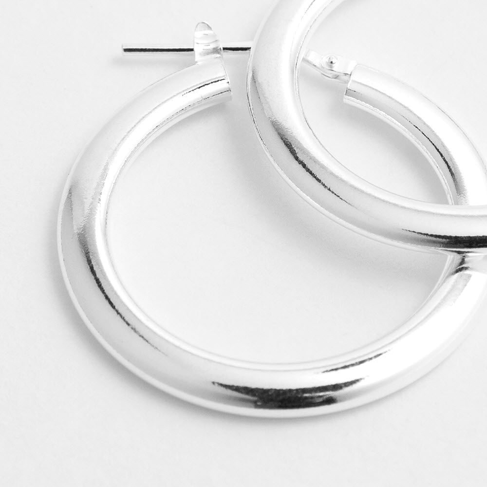 Shiny polished - Creolen - Silber